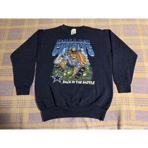 Vintage 90s Youth NFL Dallas Cowboys Size 14 - 16 Back In The Saddle 1993 Texas